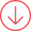 red arrow down