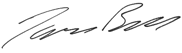 Signature of Tom Bell