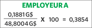 EMPLOYER A $0.1881M/$48.8004M X 100 = 0.3854